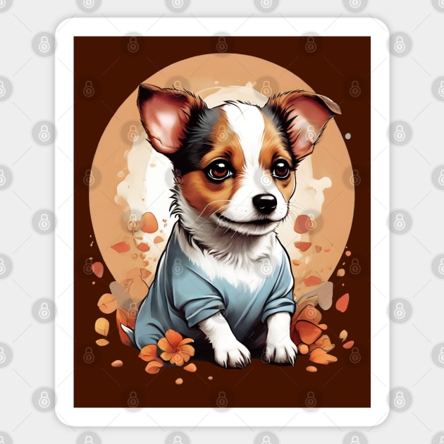 Cute Jack Russell Puppy Sticker by TMBTM
